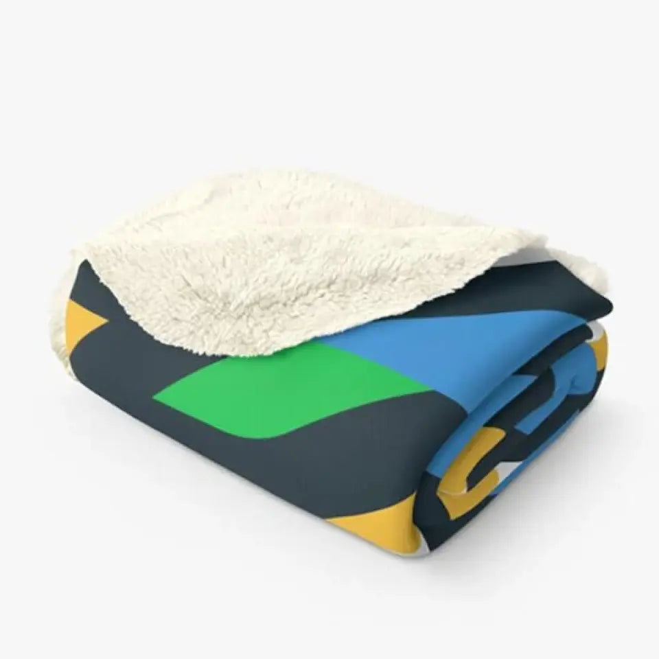 Custom Pet Portrait Fleece Blanket