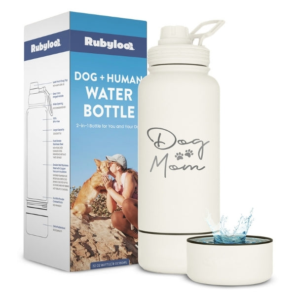 Shared Dog & Human Water Bottle with Bowl