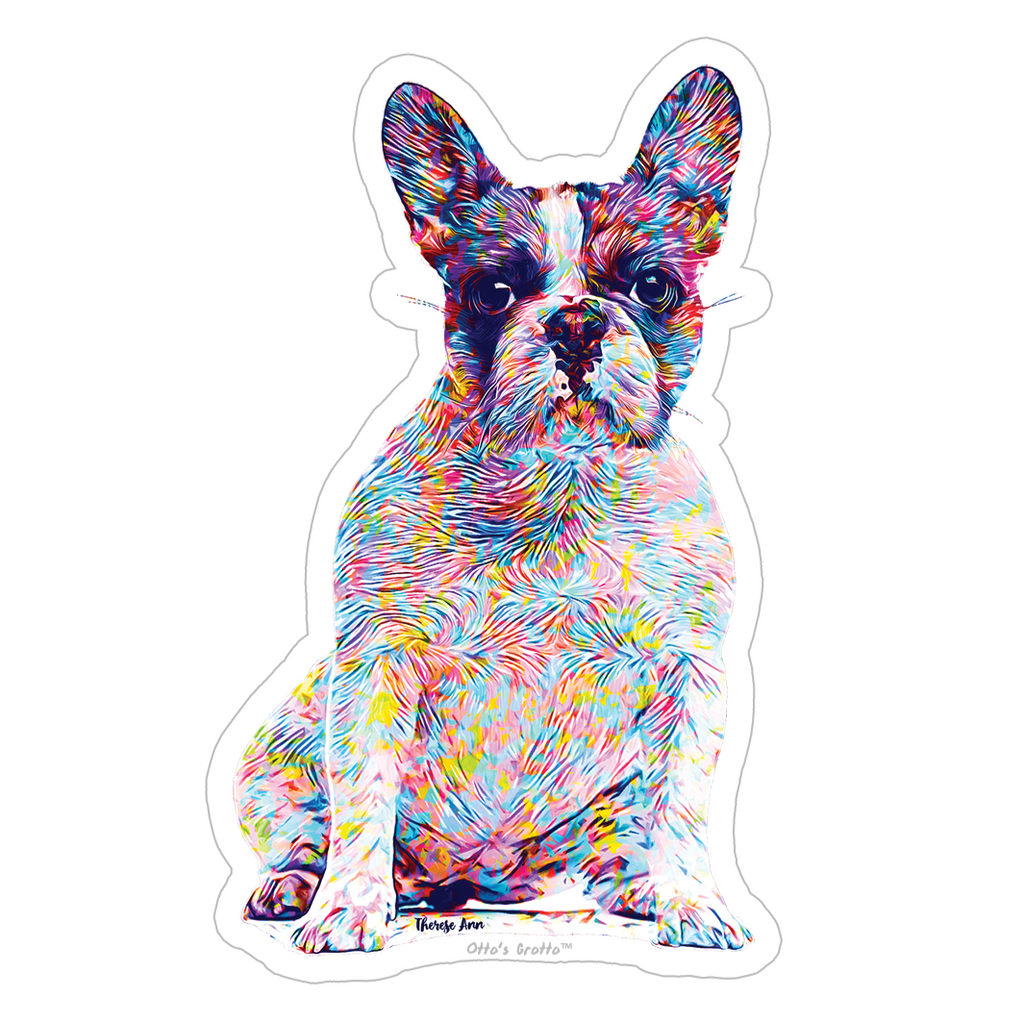 French Bulldog Color Splash Sticker