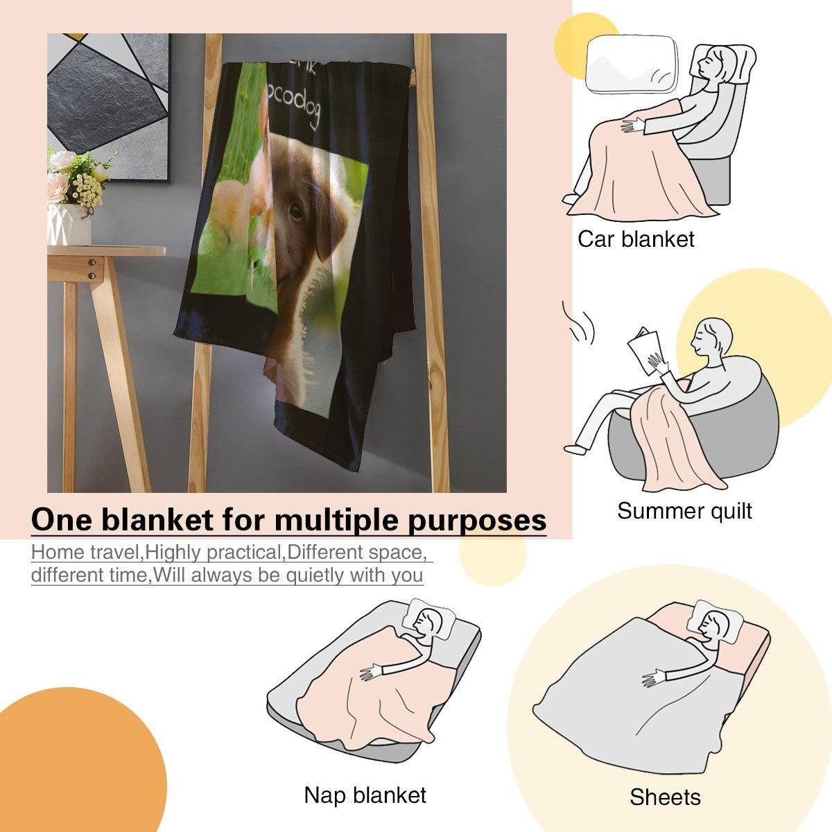 Custom 4-Photo Collage Blanket