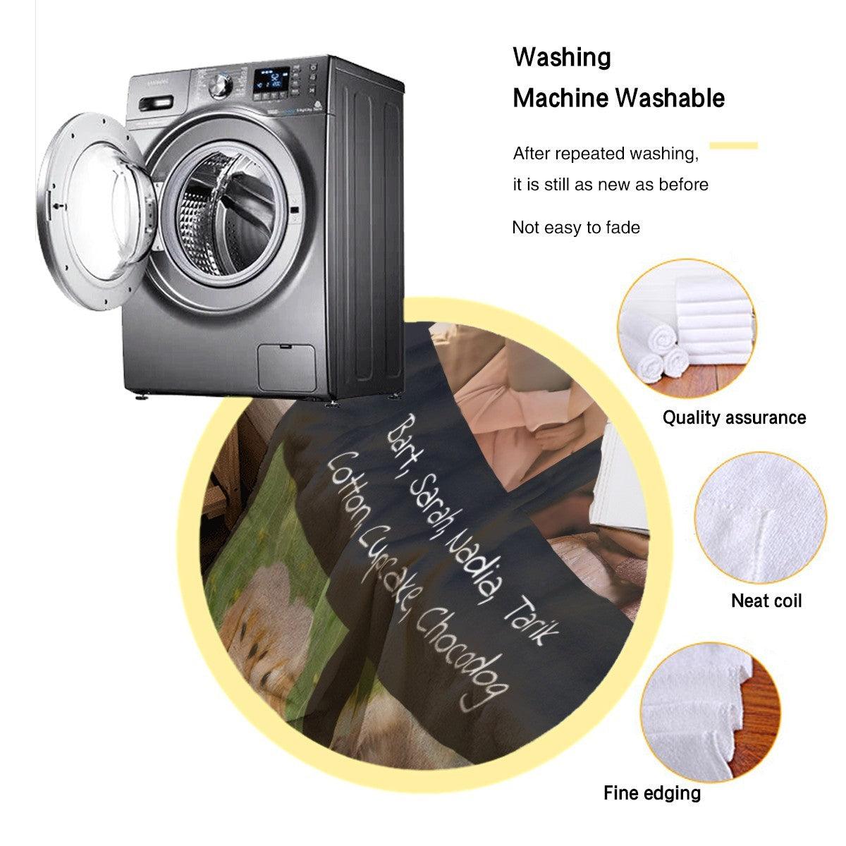 Custom 4-Photo Collage Blanket