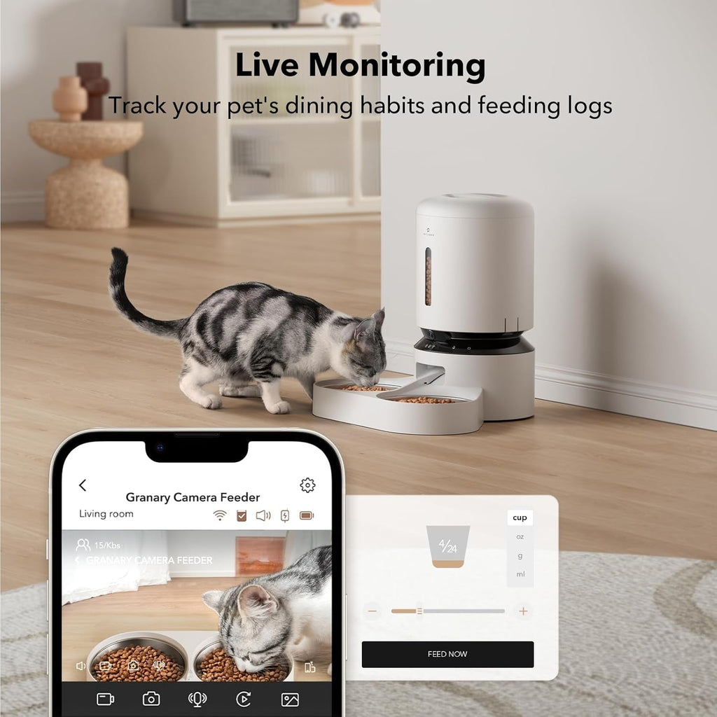 Smart Automatic Pet Feeder with Camera