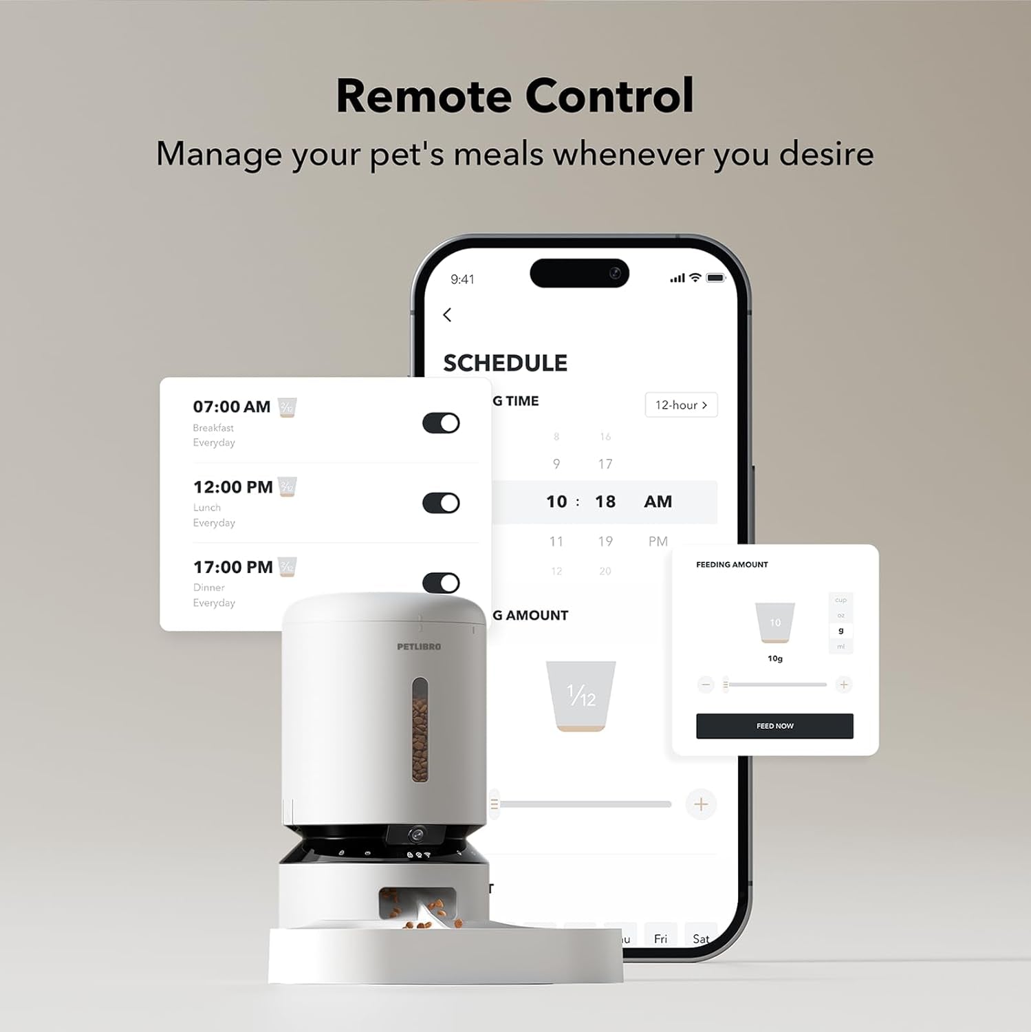 Smart Automatic Pet Feeder with Camera