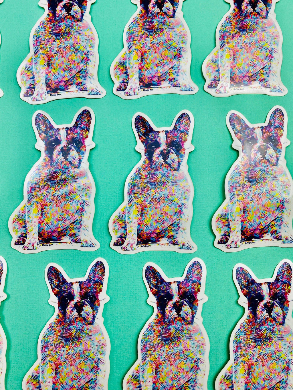 French Bulldog Color Splash Sticker