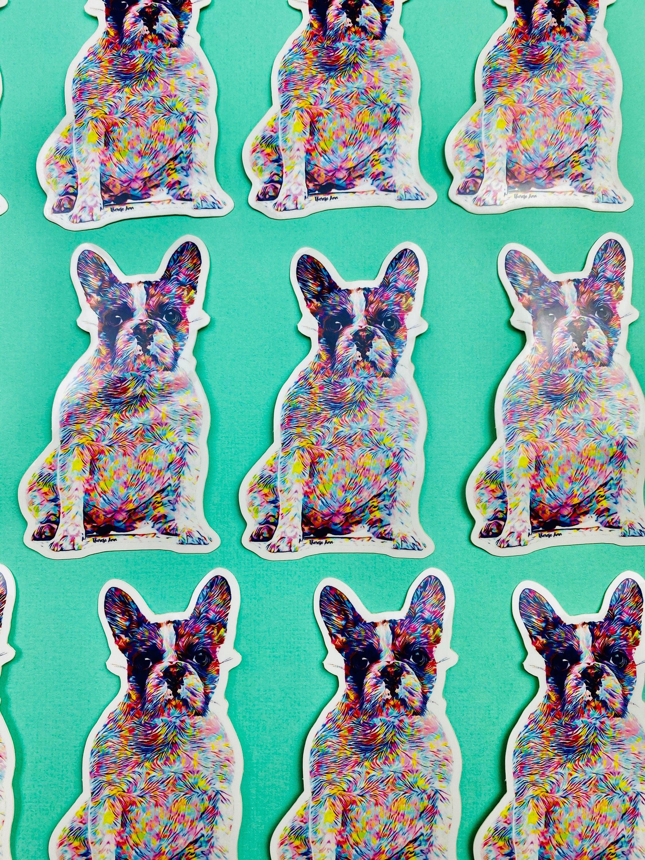 French Bulldog Color Splash Sticker