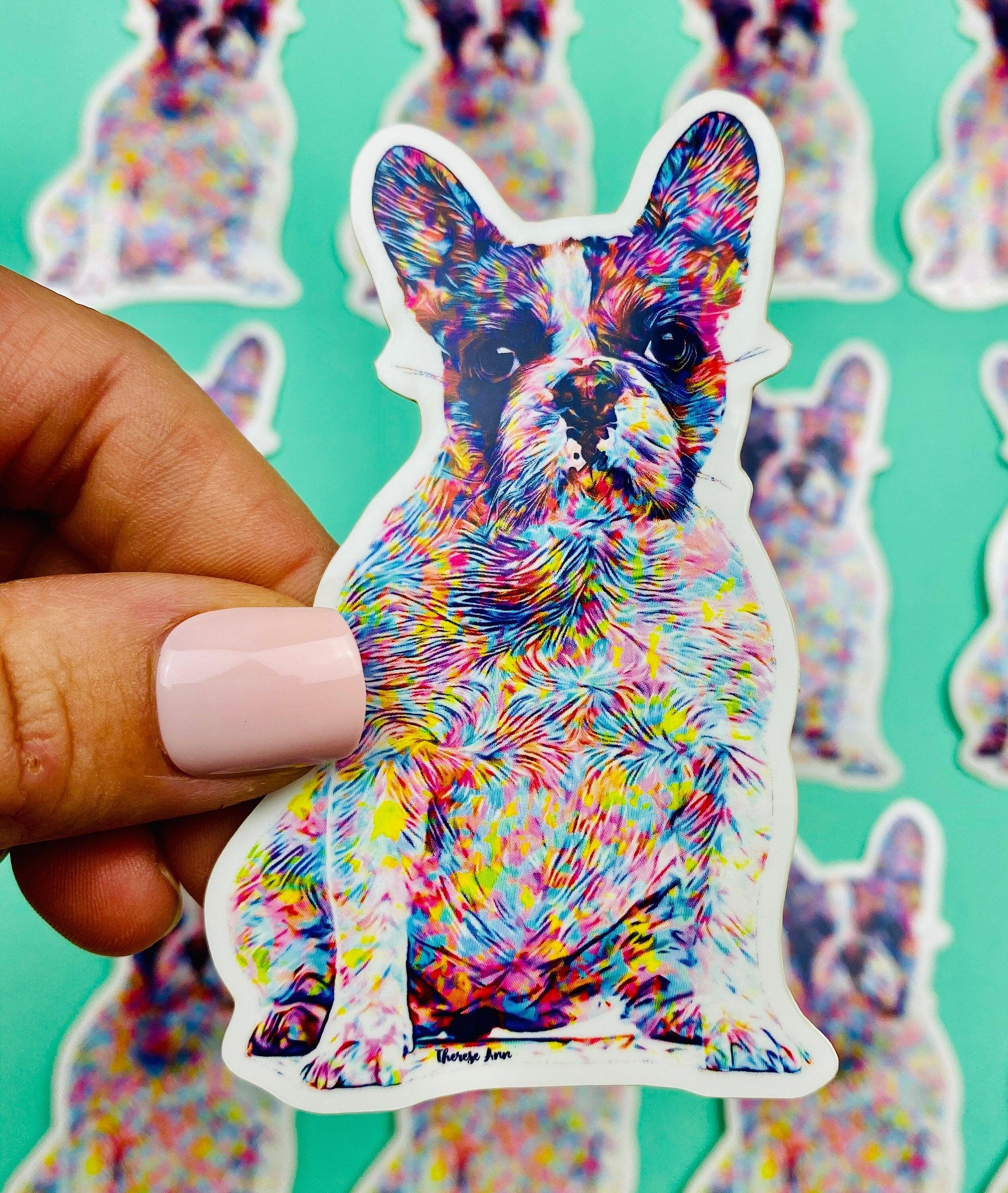 French Bulldog Color Splash Sticker